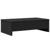VidaXL Monitor Stand with Drawers Black Engineered Wood, Screen Riser, Monitor Shelf, Monitor Base 854662