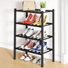 Olanly Bamboo Shoe Organizer Quality Expandable Shoe Rack Stackable Free Standing Wooden Shoe Storage Shelf For Entryway Closet