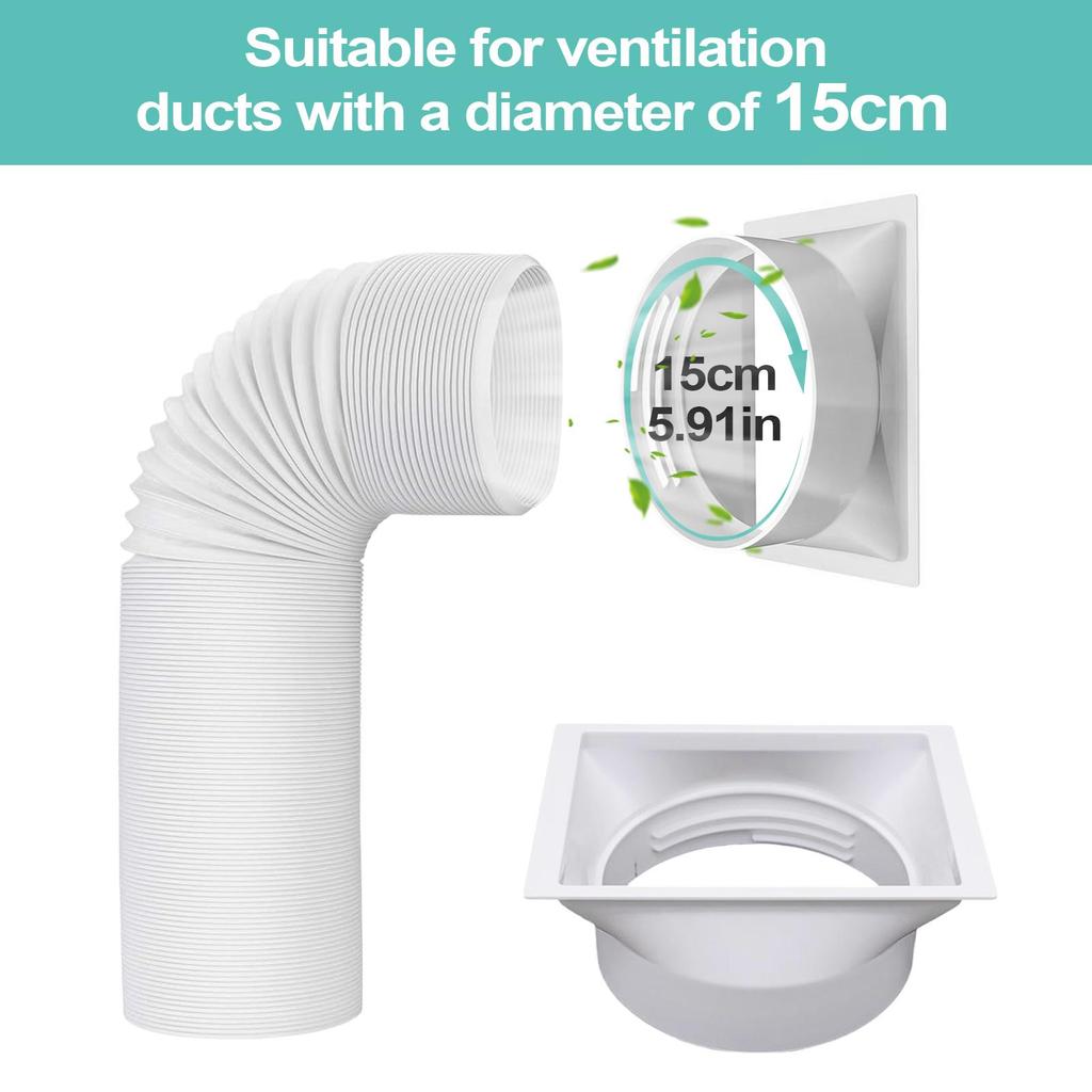 Air Conditioner Hose Coupler 5.9 Inch Air Conditioner Exhaust Hose Coupler Coupling Extender With Clockwise And Counterclockwise