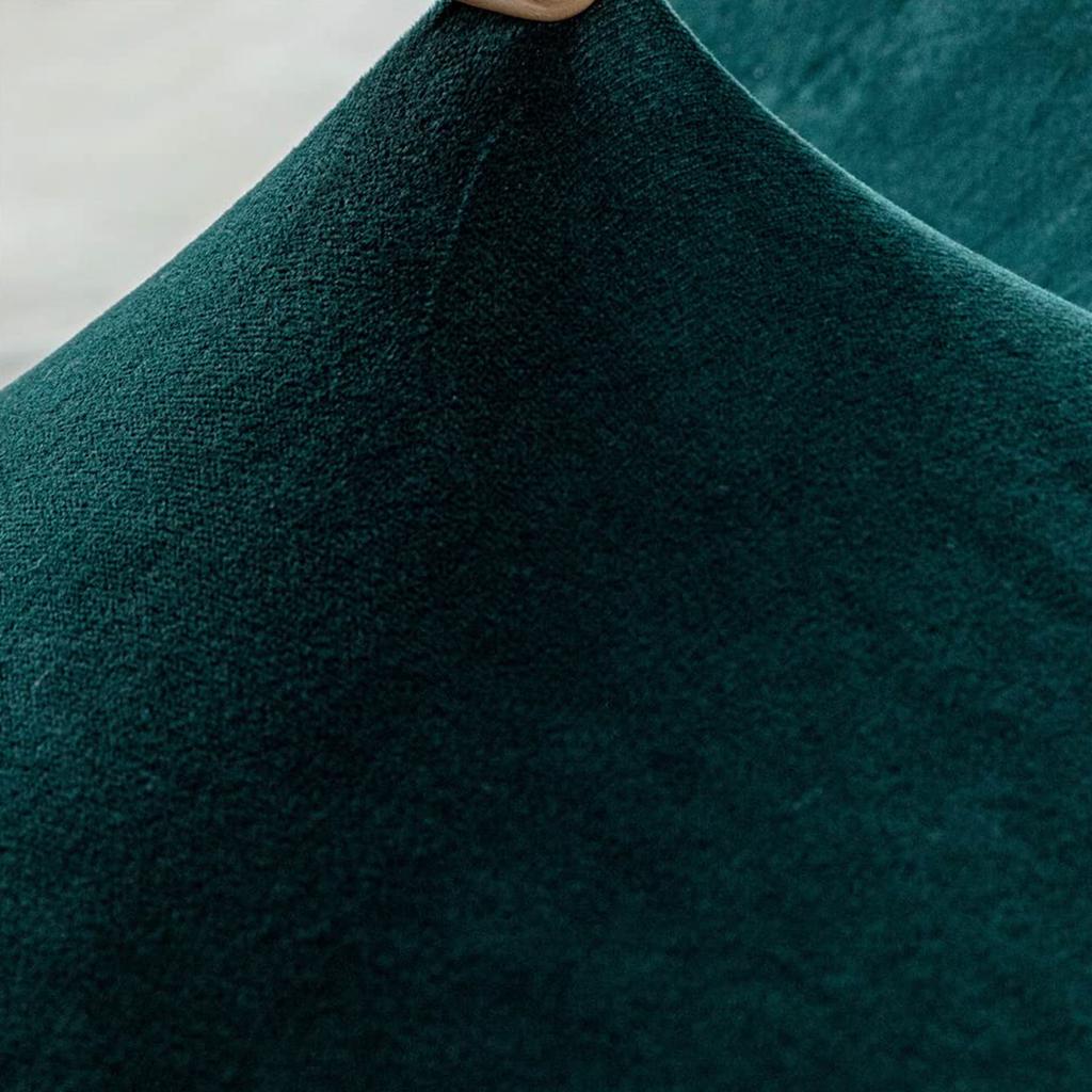 Scandinavian Chair Covers Stretch Dining Room Chair Cover, Blue Velvet Universal Armless Chair Cover for Living Room Kitchen Hom