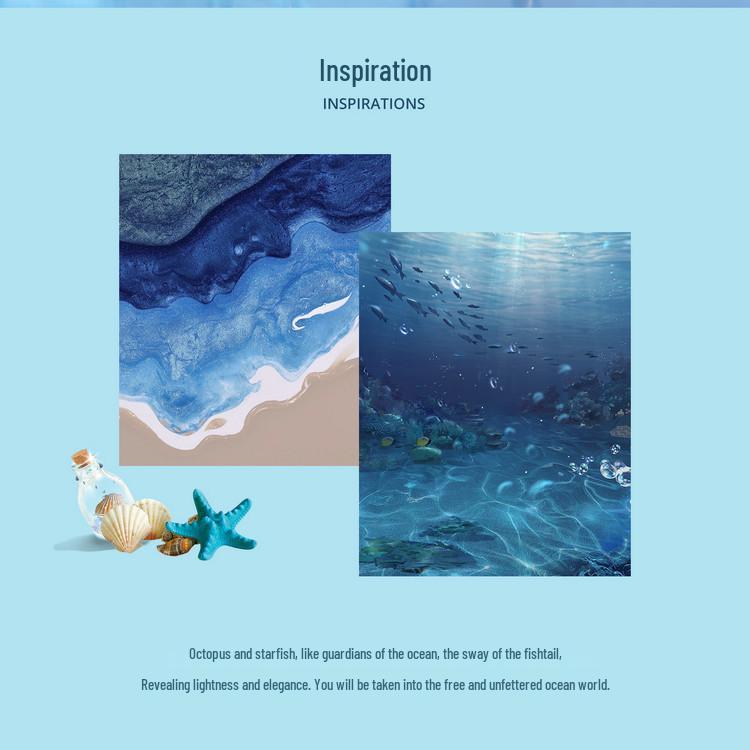 Boucles d'oreilles queue de poisson style océan: Argent Sterling S925 Élégant avec Placage Platine pour Femmes