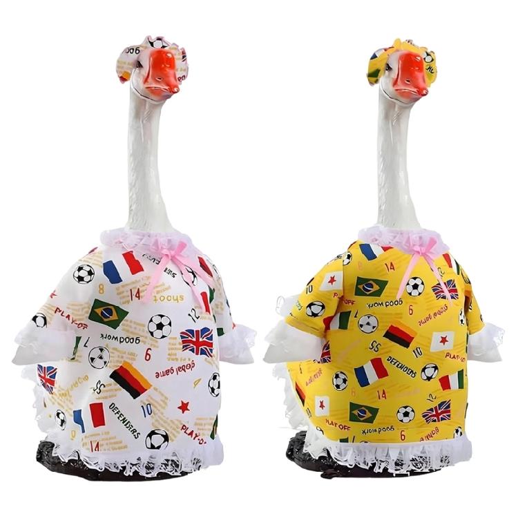 Football Porch Geese Clothing Set Dress Decoration Home Porch Ornament Festive Holiday Supplies Theme Outfit Decoration