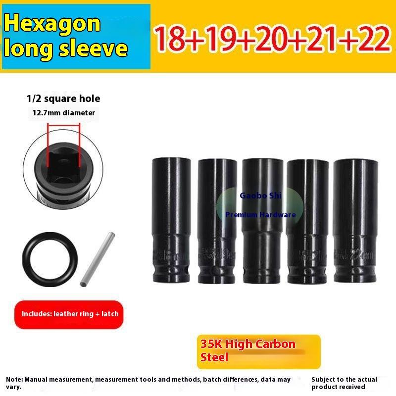 Elektrischer Schraubenschlüssel Verlängerte Sechskantnuss Pneumatische Luftpistole Vertiefte Stecknuss Luftschrauber Autoreparaturwerkzeug