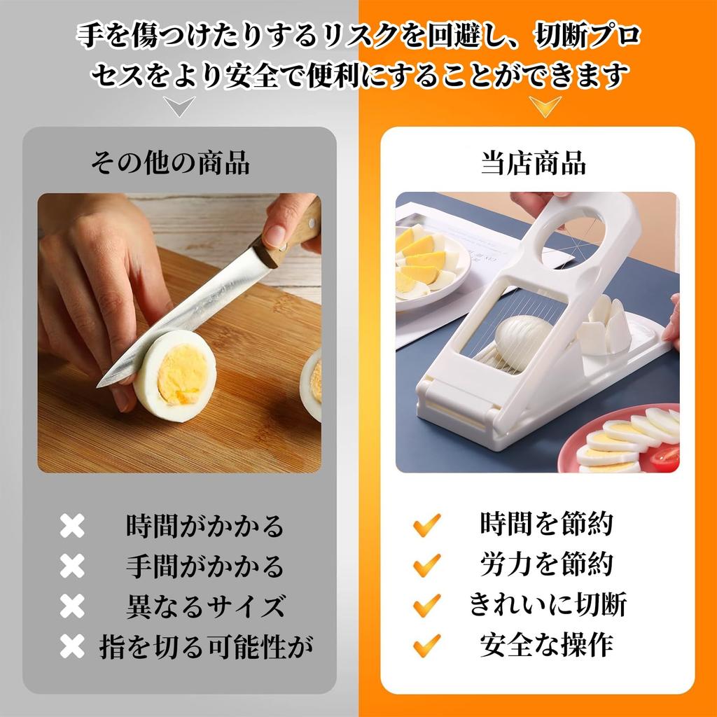 Doyime Egg Slicer Egg Slicer and Egg Slicer Into Made of ABS Resin and Stainless Includes Cleaning Highly Durable Kitchen Dishwasher Suitable for