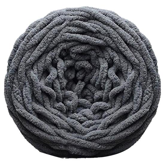 

Мягкий шарф DIY, свитер, полотенце, толстая пряжа, вязальная пряжа для полотенец, шарик 100 g темно-серого