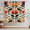 A Messy Mosaic of Flowers Black Out Curtains 2 Pcs Set Bedroom Blackout Curtains for Window Cabinets for Living Room Decoration