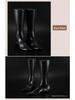 Black Plastic Foot Mannequin Model for Displaying Socks and Shoes - Male & Female Style, Flat-Bottomed, Ideal for Retail and Fashion Showcases.