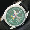 JAPAN VINTAGE REFURBISHED SEIKO AUTOMATIC 6309A MENS GREEN DIAL WATCH A443125-1