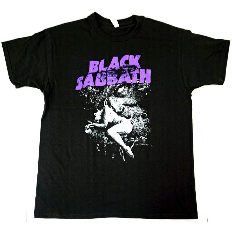 80s Retro Black Sabbath Band Mens Tshirt Summer New Style Mens and Womens Retro Fashion Cotton Top