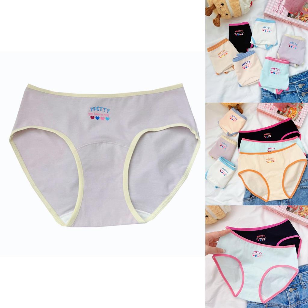 N8622 Sweetheart Womens Cotton Underwear Stylish Colorful Triangle Panties Breathable Antibacterial Design For All Seasons