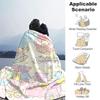 1pc Little Twin Stars Blanket, Seasonal Home Decorative Throw, Unique Gift Idea, Living Room, Travel, Camping, Car Blankets, Beach, Office Naps, Soft