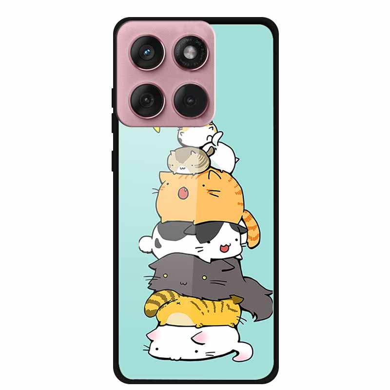 For Motorola Edge 60 60s 5G Case Hard Back Cover Tempered Glass Case For Motorola Edge 60 Fusion Phone Case Soft TPU Bumper Para