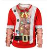 Autumn and winter new Christmas loose personality round neck digital printing sweater men's and women's sweaters