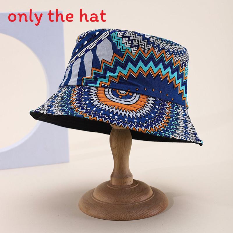 Böhmischer Baumwoll-Sonnenhut mit breiter Krempe für Sommerreisen und Sonnenschutz