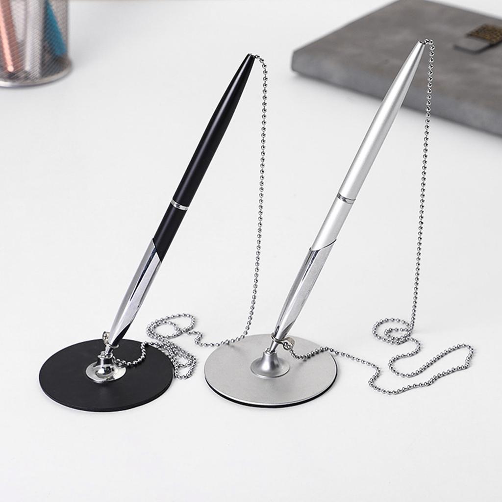 Desk Pen with Chain Unique Chain Patterned Pen for Business and Office Needs