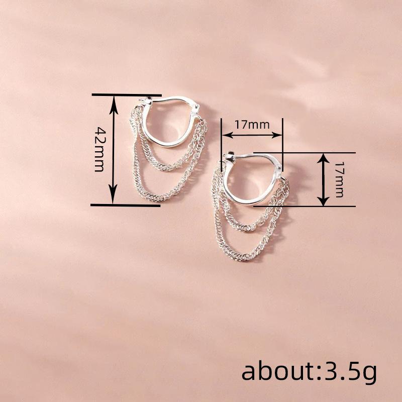 Fashion Design French Chain Earrings, Daily Matching With Popular Temperament