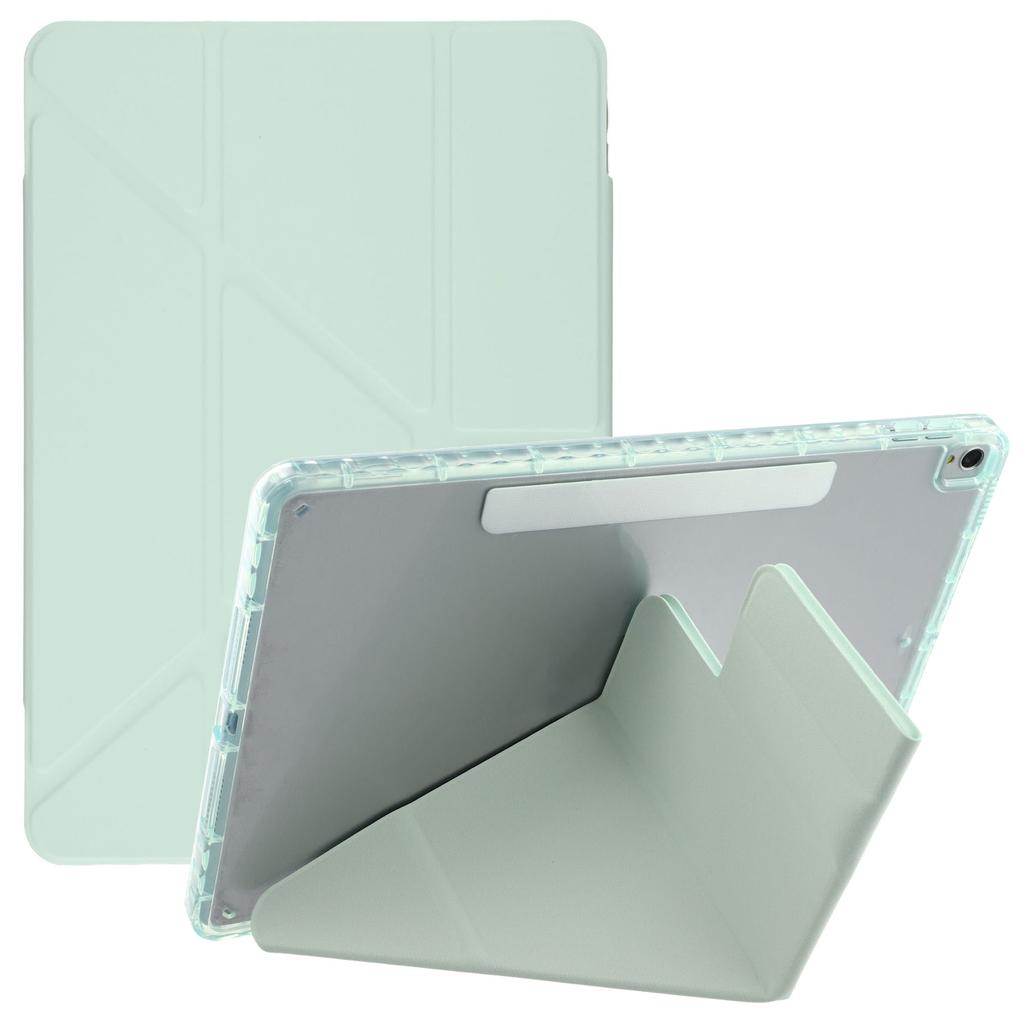 Tablet Case For iPad 10.2 (2021)/(2020)/(2019)/Air 10.5 inch (2019) Magnetic Dual Clasp PU TPU Acrylic Origami Stand Cover
