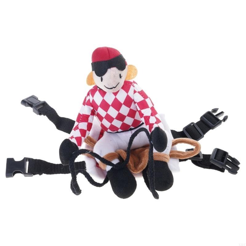 

Cats Dog Funny Riding Cosplay Animal Costume Horse Riders Soft Comfortable Costume Accessories Equestrian X3UC