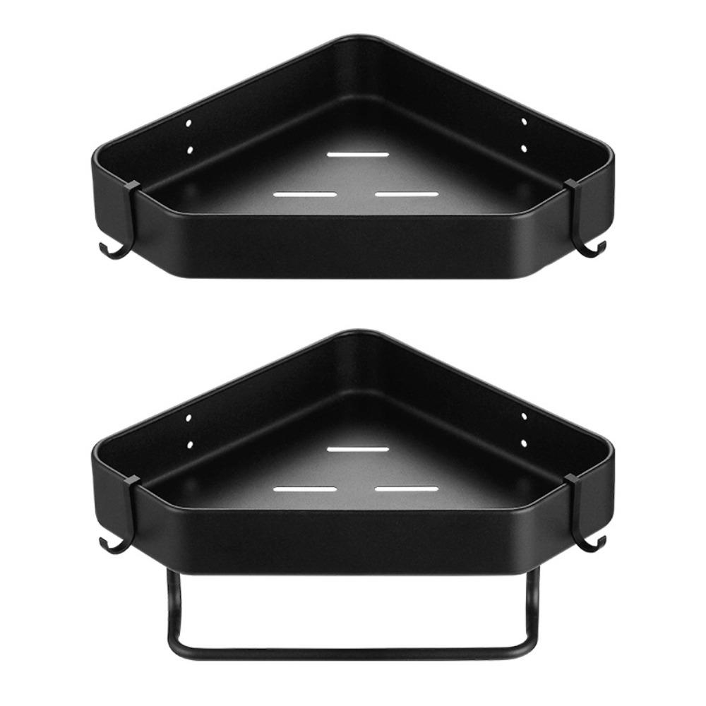 Shelves Stainless Steel Bathroom Corner Shelf No Drill Triangle Storage Rack for Kitchen Bathroom Organizer Bathroom Accessories