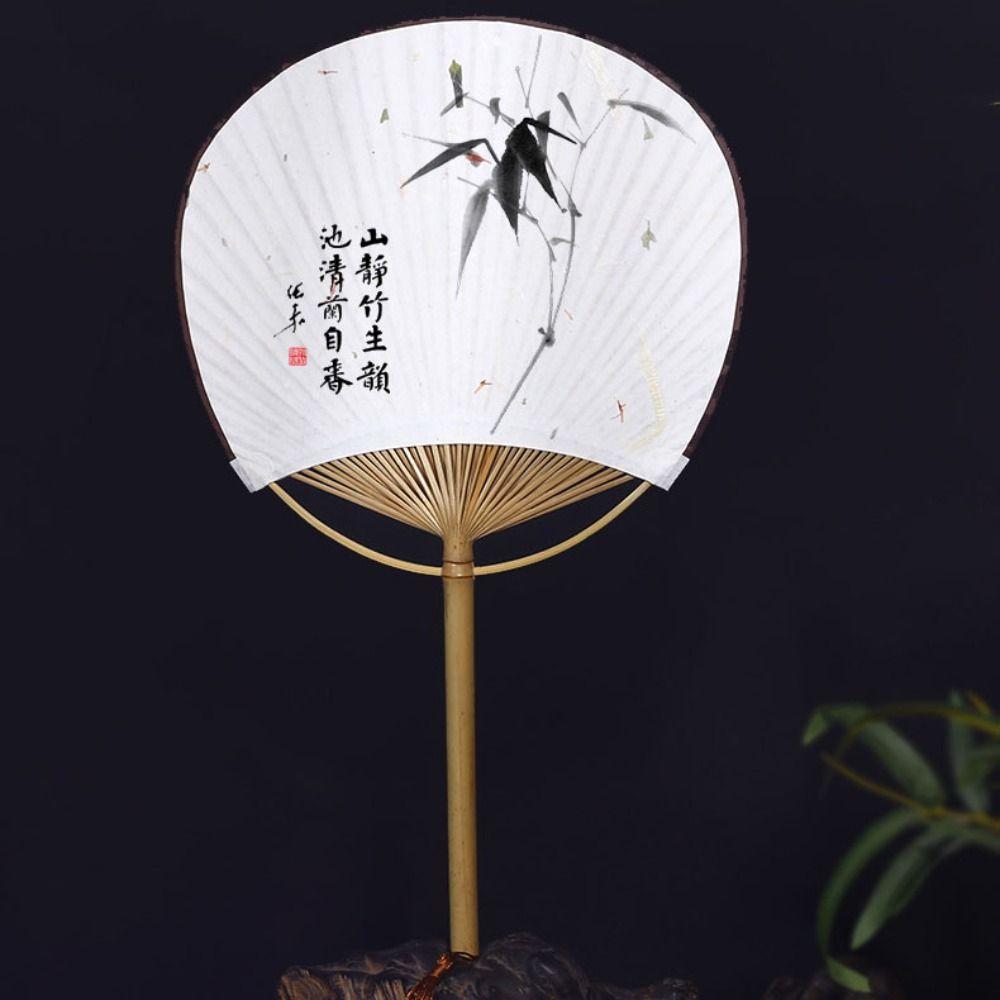 

with Tassels Blank Hand Fan Paper Chinese Style DIY Fan Classical Hand Painted Fan Summer Style K