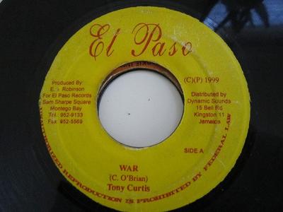 7-Zoll Schallplatte TONY CURTIS - War NONE El Paso 1999 Jamaica Reggae, Ska & Dub Gebraucht