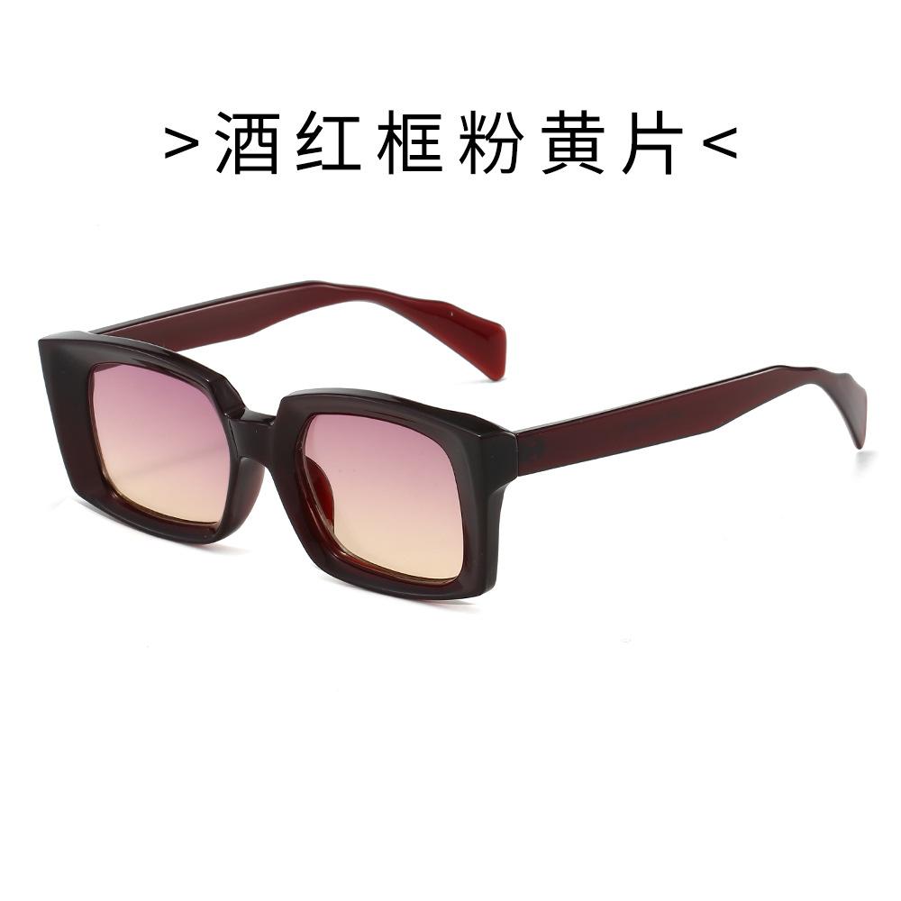 Trendy Square Sunglasses for Women Men Green Frame Blue Light Blocking Glasses Stylish Fashion Shades