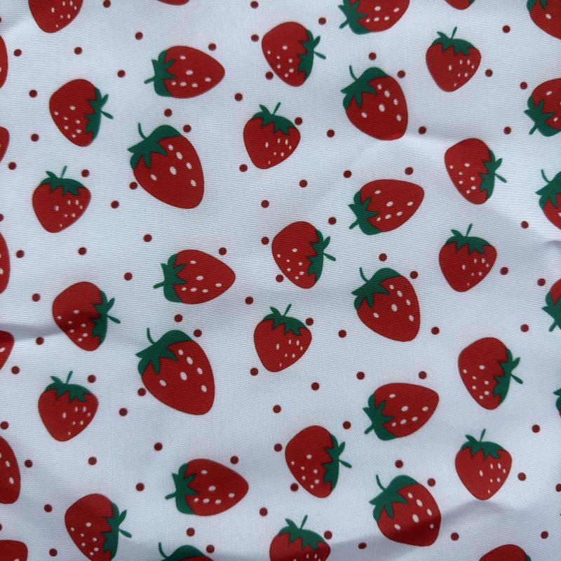 Peach Skin Hawaiian Print Polyester Pet Clothing & Beach Pants Fabric