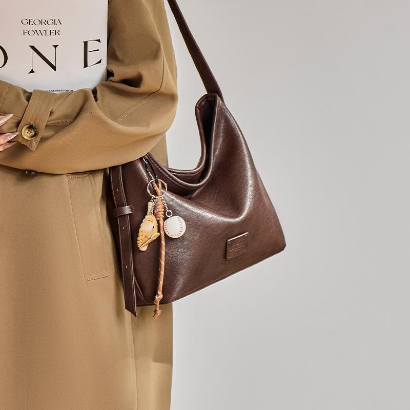 2025 Autumn Winter Fashion New Tote Bag Simple Niche High-end Feel Shoulder Bag Women Large Capacity Commuter Crossbody Bag