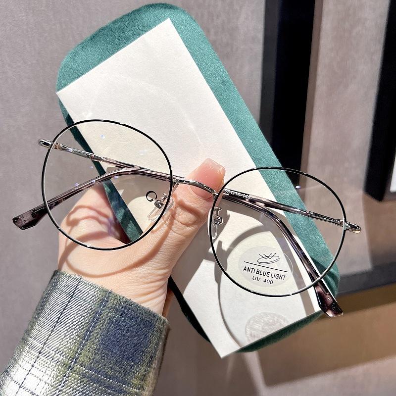 

Простые универсальные женские очки с металлической оптической оправой, маленькие, с защитой от синего света, с защитой от синего света, с возможностью выбора очков для близорукости