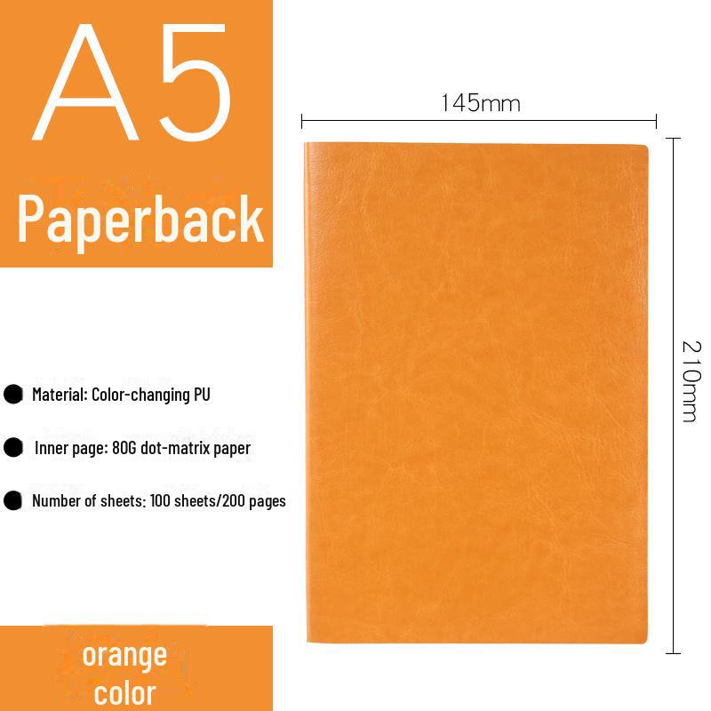 Premium Business Leather Notebook Gift Set with Custom Logo, A5/B5 Sizes, Thick Conference Notepad