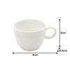 NARUMI PATIA Cup and Saucer, 110cc, White, Simple Design, Espresso Cup, Demitasse Cup, Microwave and Dishwasher Safe, 40610-2882