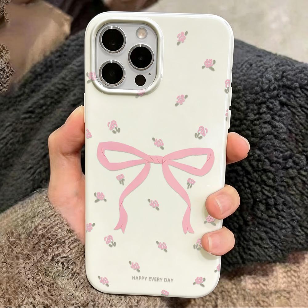Bow Phone Case For Iphone 14 Plus 15 16 17 11 12 13 Pro Max 17Air Shockproof Cover Funda Coque