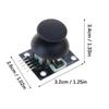 Pack Of 6/12 Two Axises Analogs Joysticks Module With Push Button For Robotics Drones Projects