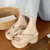Fashion Summer New Fashionable Platform Slippers for Womens Height Increasing Anti Slip Sandals for Women Lightweight Sandalias De Mujer