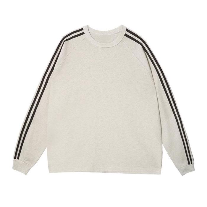 Women's American Style Color Block Crewneck, Plus Size Loose Fit Sweatshirt for Autumn