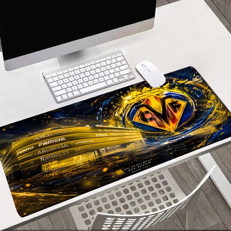 Club Vill-arreal Crest Design Mouse Pad Office Desk Mat, Gaming Mouse Pad Mousepad, Keyboard pad,Heavy-Duty Non-Slip Rubber Backing, Gift
