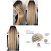 72cm Women Long Straight Wig With Hair Net Blonde Synthetic Hair Wigs Headgear For Daily Wear