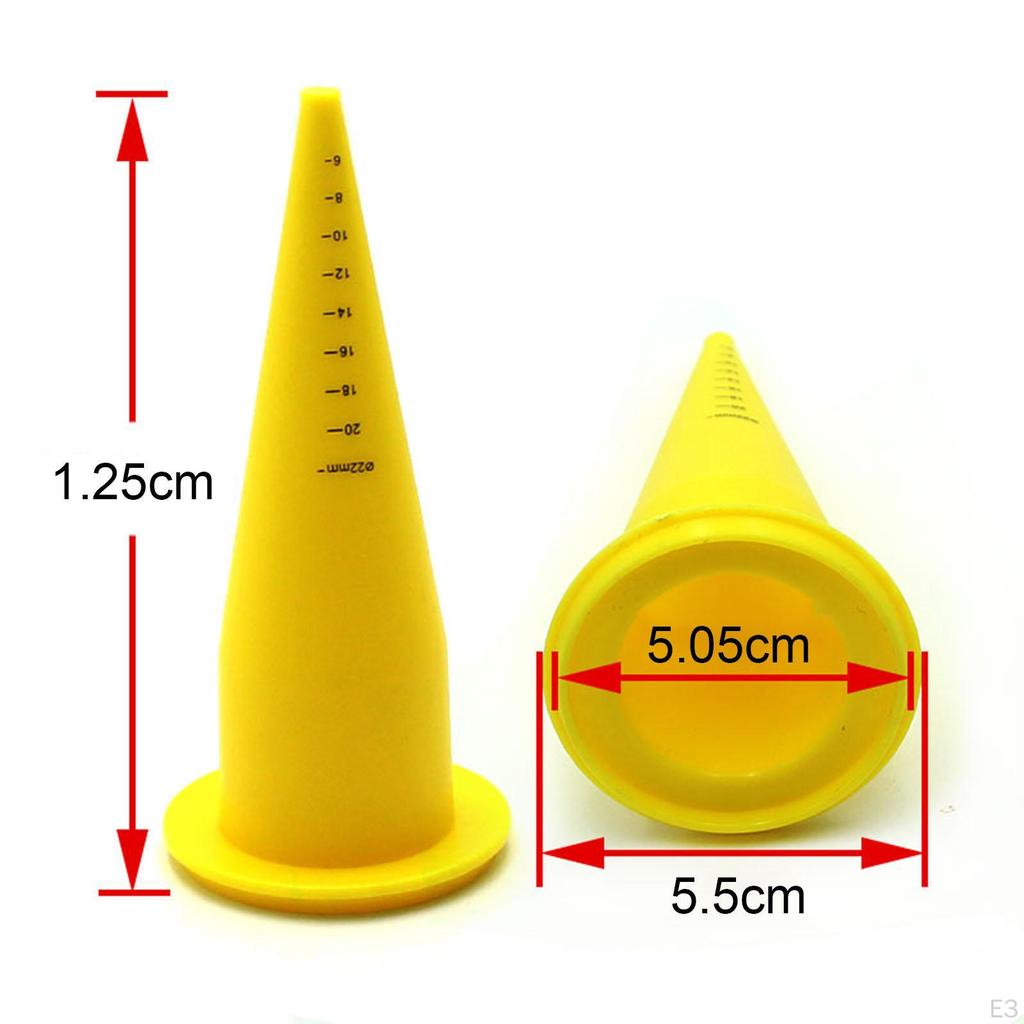 Set of 4 Nozzles for Boilie Roll Attractants Fishing Tool Cone Rolling Tables Carp