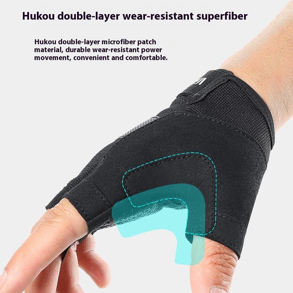 VILICO A0133 1 Pair Cycling Fishing Fitness Gloves Half Finger Weightlifting Anti-Callus Gloves