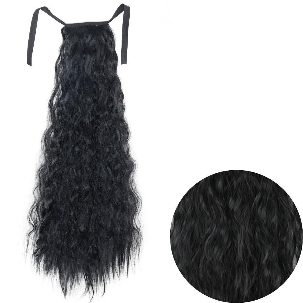 

LISI HAIR женский длинный волнистый шиньон из синтетического волокна, натуральный волнистый косплей, повседневная одежда, длинный вьющийся хвост, удлиненный хвост 55 cm