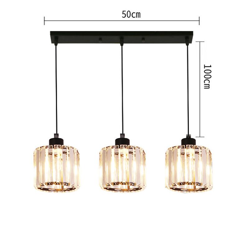 Crystal Ceiling Light Corridor Ceiling Lamp Luxury Balcony Aisle Foyer Kitchen Ceiling Pendant Light Hanging Chandelier Crystal