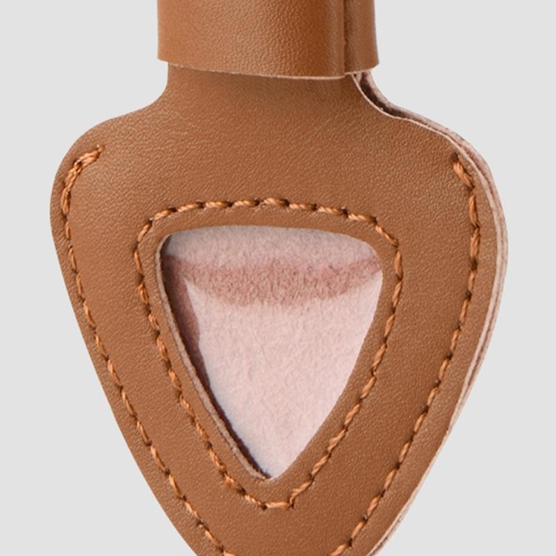 Guitar Pick Container Guitar Accessory Tool Pocket with Keychain Guitar Pick Holder Guitar Pick Pouches PU Texture