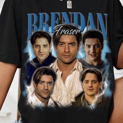 Retro Brendan Fraser Unisex T-Shirt, Vintage Brendan Fraser Shirt, 90s Fan Tee, Brendan Fraser Merch & Sweater|............|||