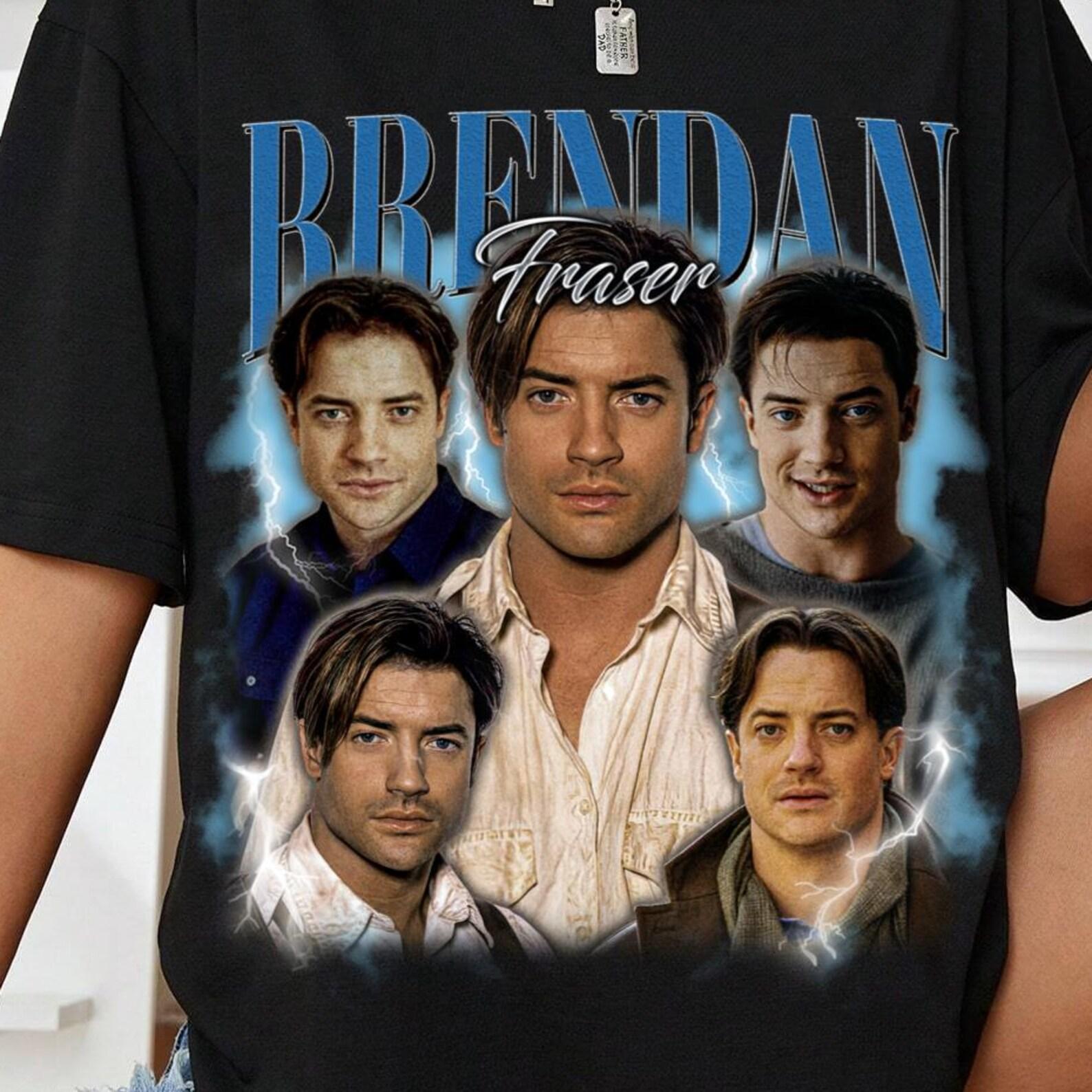 Retro Brendan Fraser Unisex T-Shirt, Vintage Brendan Fraser Shirt, 90s Fan Tee, Brendan Fraser Merch & Sweater|............||| 3XL