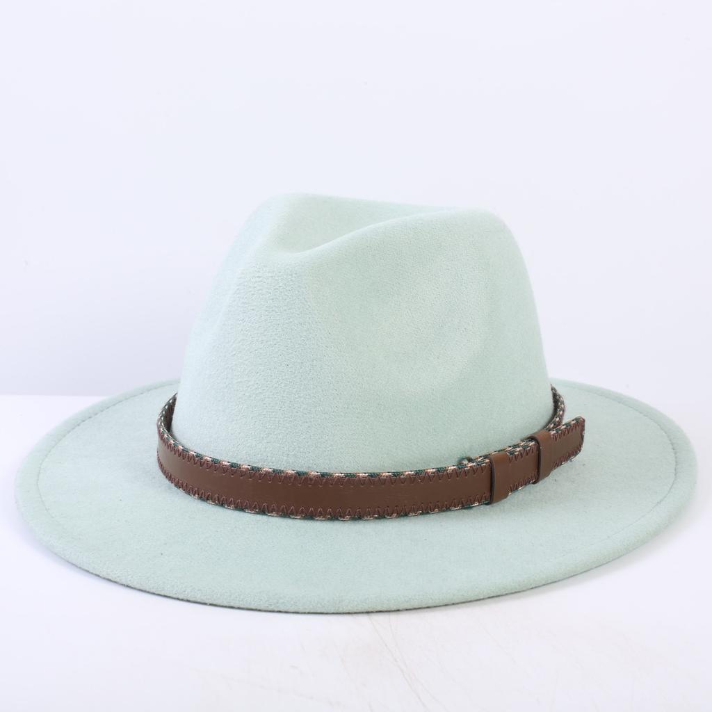 Popular European and American classic simple flat-brimmed top hat men's and women's fashionable and elegant versatile jazz hat top hat