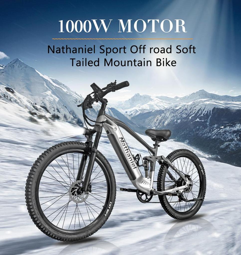 Nathaniel SYR03 bicicletta elettrica 27.5 48V1000W bicicletta elettrica batteria al litio staccabile di grande capacità Ebike