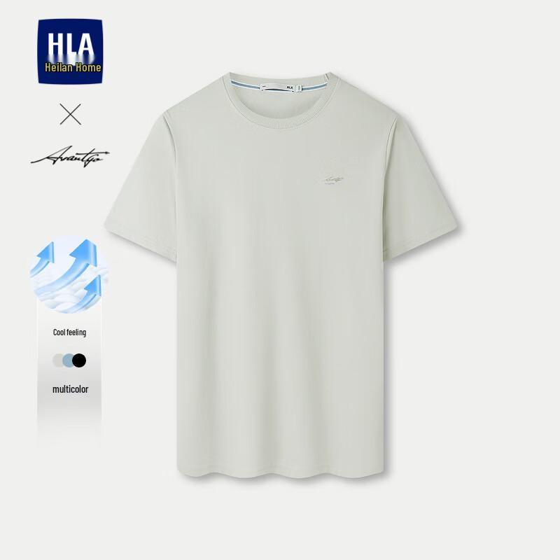 HLA Men s Cool-Feel Fashion Print Short Sleeve T-Shirt 44