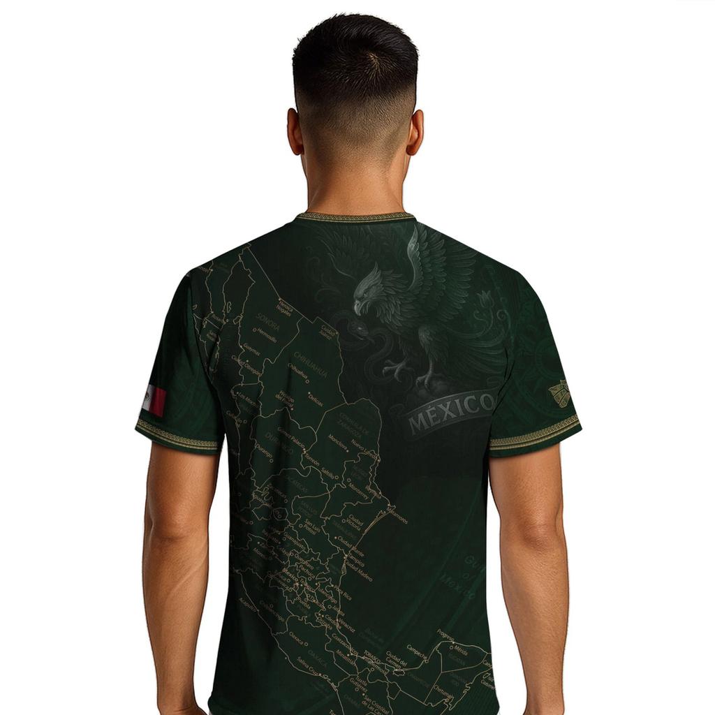 Men's Casual Short Sleeve T-Shirt Mexico Themed Graphic Print Lightweight Breathable Athletic Top