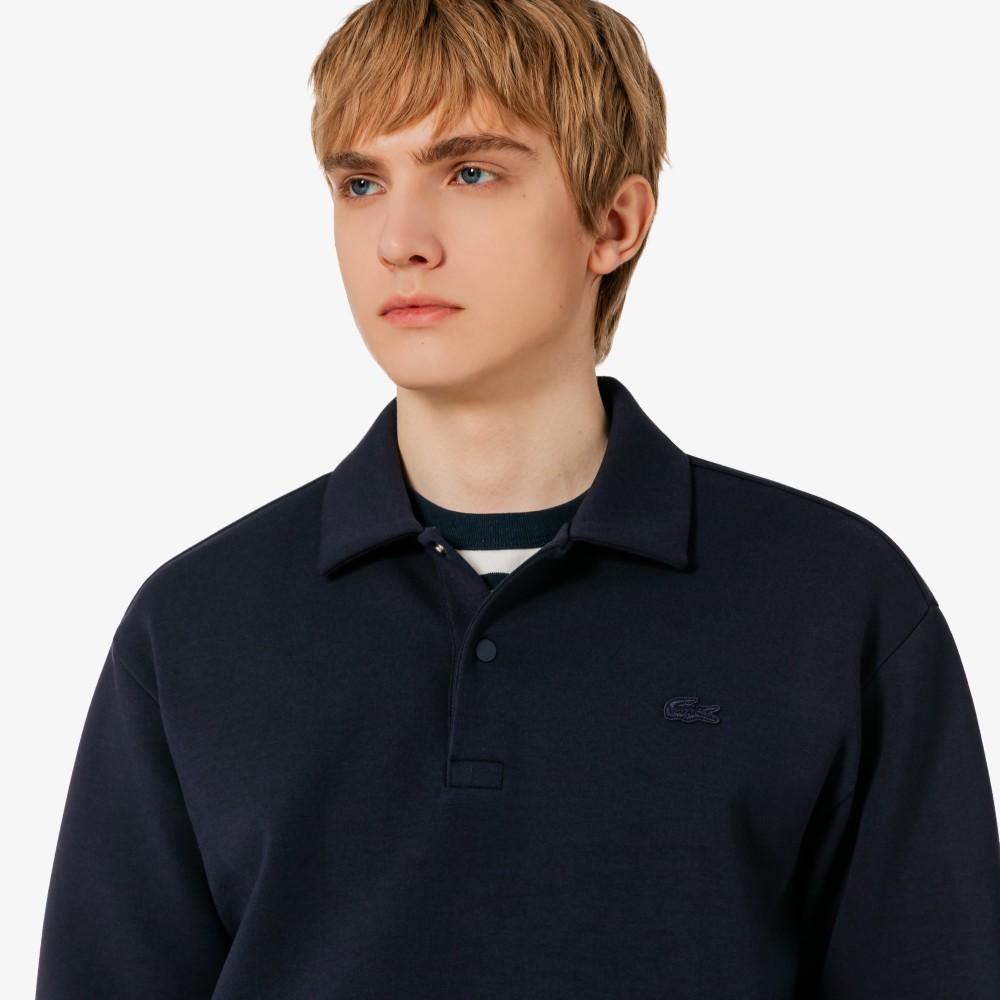 [lacoste] Men's Double-Face Snap Polo Sweatshirt SH423E-56G166