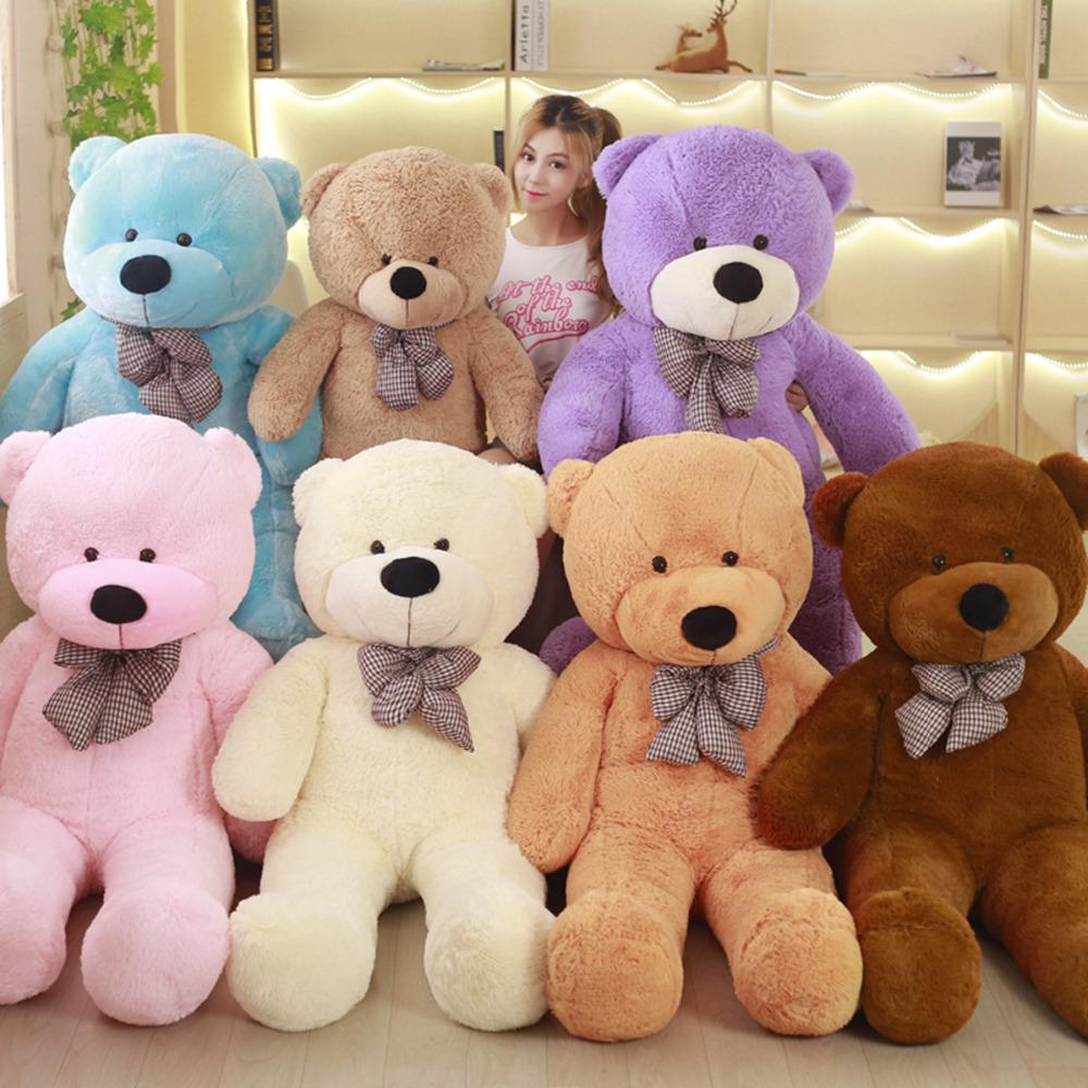 60CM To 200CM Cheap Giant Unstuffed Empty Teddy Bear Bearskin Coat Soft Big Skin Shell Semi-finished Plush Toys Soft Kid Doll